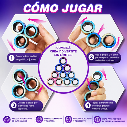 Anillos Magnéticos Juguetes Sensoriales
